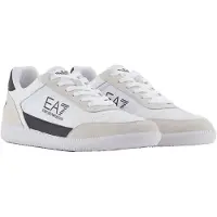 Emporio Armani Unisex. 7X000406_AF19827 Heritage Leder Turnschuhe weiß (40), Wohnung, Schnürsenkel, Lässig