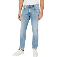 Pepe Jeans für Herren. PM207390MN5 Blaue konisch zulaufende Jeans (31/34), Lässig, Baumwolle, Denim