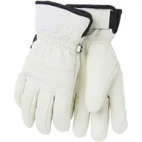 Helly Hansen für Damen. 67637 Lederhandschuhe Alphelia weiß (L), Lässig, Draußen