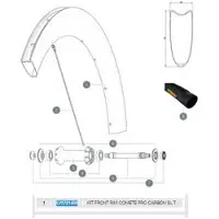 Mavic Comete Pro Carbon Sl Tubular Front Felge