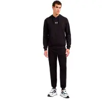EA7 für Herren. 8NPV64_PJVRZ Trainingsanzug Core Identity schwarz (XS), Lässig, Sportlich, Baumwolle, Multisport, Langarm