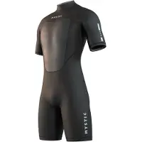 Mystic Brand Flatlock 3/2mm Kurzarm-shorty Mit Rückenreißverschluss