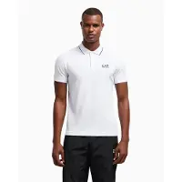 Emporio Armani für Herren. 8NPF16_PJVUZ Lässiges weißes Poloshirt (5XL), Baumwolle, Kurzarm