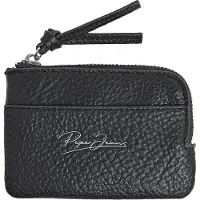 Pepe Jeans für Damen. PL0700051 Schwarzer Skript-Münzgeldbeutel (OSFA), Lässig, Polyurethan