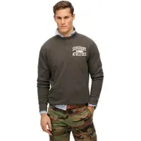 Superdry für Herren. M2014090A Athletic ESS Sweatshirt graumeliert (XXL), Lässig, Baumwolle