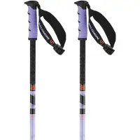 Salomon - Steep Pro S3 - Skistöcke Gr 130 cm lila/schwarz