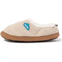 Nuvola . Hausschuhe für Herren Damen rutschfester Sohle warm gepolstert bequem creme 34-35 - UNCODY