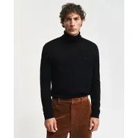 Gant für Herren. 8050207 Pullover aus extrafeiner Merinowolle mit schwarzem Schwanenkragen (XXL), Lässig