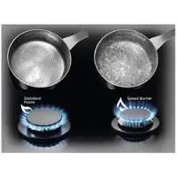 Electrolux EGS6426SX, Edelstahl, Integriert, Gaskochfeld, Edelstahl, 4 Zone(n), 4 Zone(n)