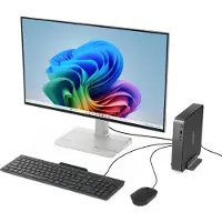 Lenovo Mini-PC "IdeaCentre Mini 01QX810", schwarz (luna grau), Microsoft Windows 11 Home, Adreno, 32 GB RAM 1.000 GB SSD, Desktop-PCs, Mini-PC