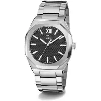 GUESS Collection Z26004G2MF GC Coussin Sleek Metal schwarz silber Herren Uhr NEU