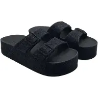 Cacatoès Caipirinha Glitter Badesandalen Schwarz EU 37 Frau Schwarz EU 37