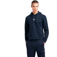 EA7 für Herren. 8NPM32_PJVRZ Core Identity Kapuzensweatshirt aus Baumwolle mit Kapuze, navy (XXS), Lässig, Langarm, Marine