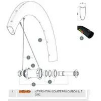 Mavic Comete Pro Carbon Sl Tubular Disc Front Felge