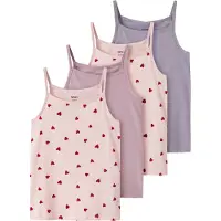 Name it - Kid's Strap Top 4-Pack - Top Gr 116 rosa