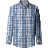 Pepe Jeans für Herren. PM309070 Crisler blaues Hemd (XL), Lässig, Baumwolle, Langarm