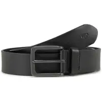Tom Tailor Ledergürtel "TTSCOTT", Herren, Gr. 95, schwarz, Rindsleder, unifarben, Gürtel Ledergürtel, 3,5 cm breit, Herrengürtel, Jeans und Casual, bis Gr. 120