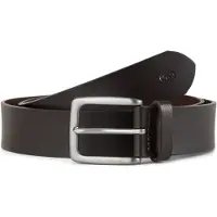 Tom Tailor Ledergürtel "TTSCOTT", Herren, Gr. 80, braun, Rindsleder, Gürtel Ledergürtel, 3,5 cm breit, Herrengürtel, Jeans und Casual, bis Gr. 120