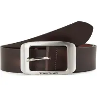 Tom Tailor Ledergürtel "TTAMY", Damen, Gr. 80, braun (braun uni), Rindsleder, unifarben, Gürtel Ledergürtel, 4 cm breiter Damengürtel, modisch vielseitig