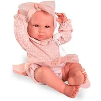 MuÑecas Antonio Juan Babypuppe Neugeborenes Luca Mit Handtasche Rosa Rosa One Size