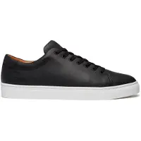 Timberland für Herren. TB0A5MJSW021 Dover Park Leder Turnschuhe schwarz (39.5), Wohnung, Schnürsenkel, Lässig