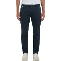 Replay 1100000002199 "Benni Regular Slim", Herren, Gr. 33, Länge 32, blau, Web, Obermaterial: 91% Baumwolle, 6% Elastomultiester, 3% Elasthan, regular fit lang, Hosen 1100000002199