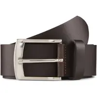 Tom Tailor Ledergürtel "TTANDREW", Damen, Gr. 95, braun (dunkelbraun), Rindsleder, unifarben, Gürtel Ledergürtel, 4 cm breit, Herrengürtel, Jeans und Casual, bis Gr. 120