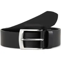Tom Tailor Ledergürtel "TTANDREW", Herren, Gr. 90, schwarz, Rindsleder, unifarben, Gürtel Ledergürtel, 4 cm breit, Herrengürtel, Jeans und Casual, bis Gr. 120, Topseller