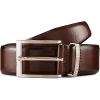 Tom Tailor Ledergürtel "TTBILL", Herren, Gr. 85, braun, Materialmix, unifarben, Gürtel Ledergürtel, 3.5 cm breiter Herrengürtel, Freizeit- und Anzugsgürtel, bis Gr. 120