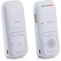 Alecto DBX130 Audio-Babyphone DECT Full Eco 300 m Reichweite Gegensprechen Weiß