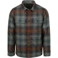 Superdry für Herren. M4011050A Miller grünes Hemd (XL), Lässig, Polyester, Langarm