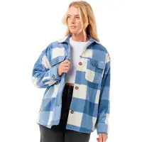 Rip Curl RipCurl Neon Isles Fleece Long Sleeve Shirt blue (0070) XS