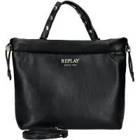 Replay Handtasche Umhängetasche Handbag Black schwarz