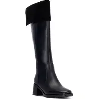 Carmela für Damen. 16269102-NEGRO Lederstiefel 162691 schwarz (37), 3 bis 5 cm, Reißverschluss, Lässig, Klassisch