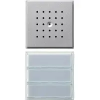 Gira 126165, Kabelgebunden, 2 Modul(e), IP44, Aluminium, Wand