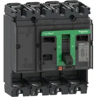 Schneider Electric C10F4 Kompaktleistungsschalter ComPacT NSX100F Grundschalter 4P 100A 36kA/415V AC, ohne Auslösegerät