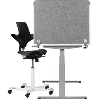BakkerElkhuizen BE Safety Screen side, Hellgrau, PET-Filz, Kunststoff, Grau, 1 Stück(e), 20 mm