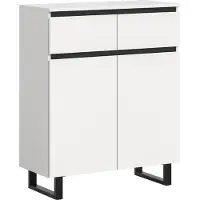 Ebuy24 Tomasa Sideboard 2 Türen, 2 Schubladen weiß.