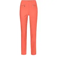 Goldner 2-in-1-Hose "Schlupfhose LOUISA mit Steppnähten", Damen, Gr. 44, N-Gr, orange (papaya), Obermaterial: 67% Baumwolle CO. 28% Polyamid PA. 5% Elasthan EL., Hosen 2-in-1-Hose, Ohne