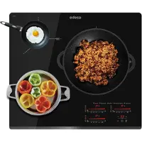 Edesa EIMS-6330 B, Schwarz, Integriert, 59 cm, Zonen-Induktionskochfeld, 3 Zone(n), 3 Zone(n)