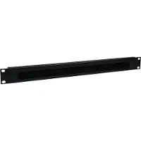 StarTech.com .com 1HE High-Density Bürstenleiste Kabeldurchführungs-Panel, Robuster Horizontaler Datencenter-Kabelmanagement aus Stahl, Kabelmanagementtafel, Stahl, Schwarz, 421,2 g