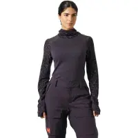 Helly Hansen W Lifa Merino Midw BLC Hoodie black grape arc reflect ao (660) S