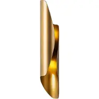 Opviq , Flare - 15357, Wandleuchte, Gold, Metallkörper, 8 x 40 x 11 cm