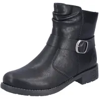 Rieker Damen Stiefelette Riemen mit Schnalle lose Einlage Soft 79462, Größe:41 EU, Farbe:Schwarz