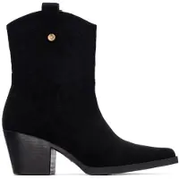 Xti für Damen. 14472103-NEGRO Stiefelette 144721 schwarz (41), 5 bis 8 cm, Keine, Lässig