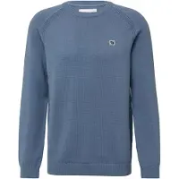 s.Oliver Rundhalspullover , Herren, Gr. 3XL, dusty blau, Strick, Obermaterial: 100% Baumwolle, unifarben, regular fit normal, Rundhals, Rippbündchen, Pullover Rundhalspullover, mit Logo Stickerei
