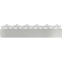 vidaXL Rasenkanten 10 stk. 103 x 0,05 x 22 cm Verzinkter Stahl Silber