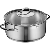 Silit ACHAT Achat Bratentopf mit Deckel, 24 cm edelstahl