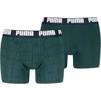 Puma Boxershorts "MEN LOGO PRINT BOXERS 2P" 2er Pack, elastischer Logobund, ohne Eingriff