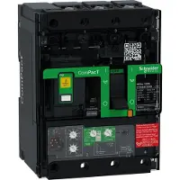Schneider Electric Kompaktleistungsschalter mit Differenzstromschutz ComPacT NSXm mit MicroLogic 4.1 VIGI 100A 3P 50kA/415V Sammelschiene C11N34V100B